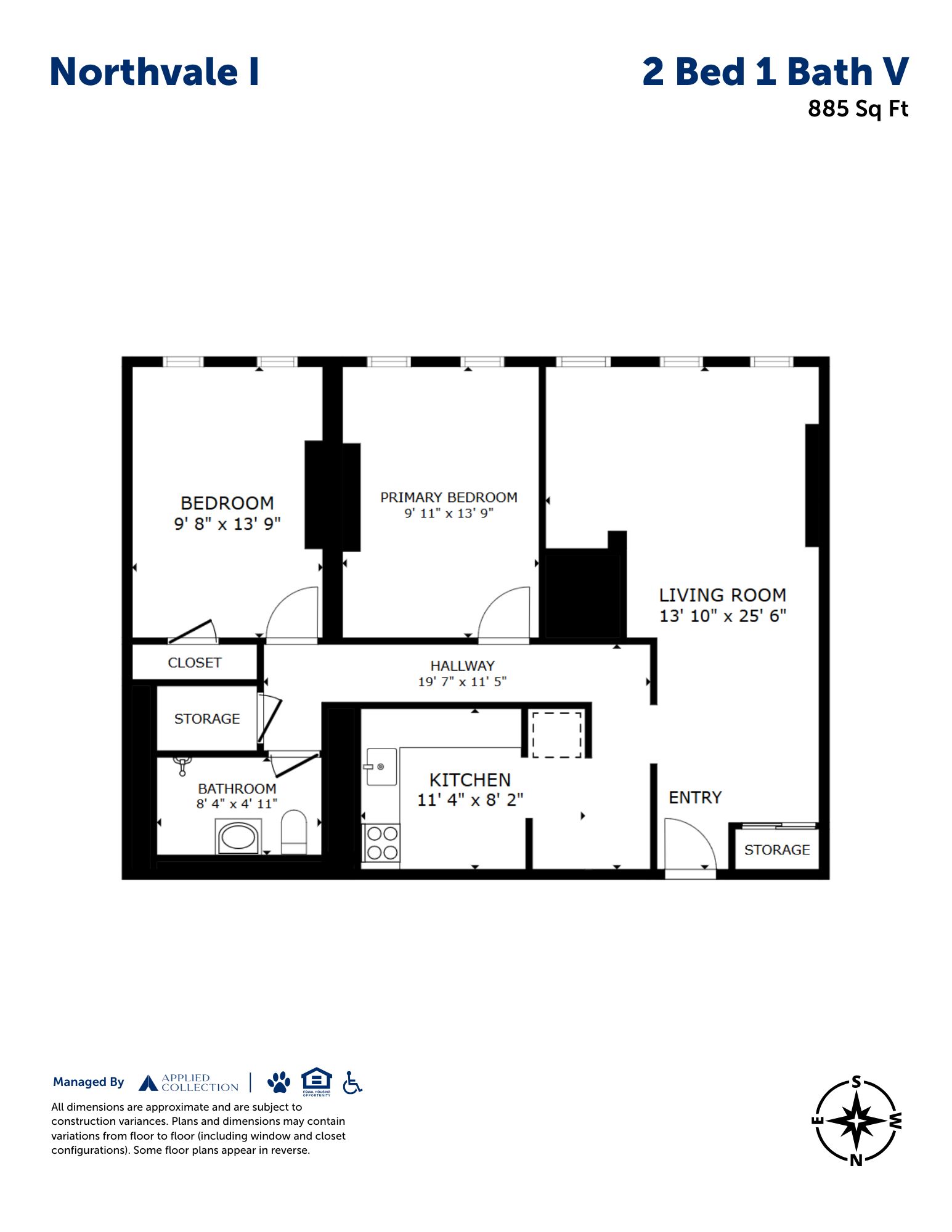 2 Bed 1 Bath V