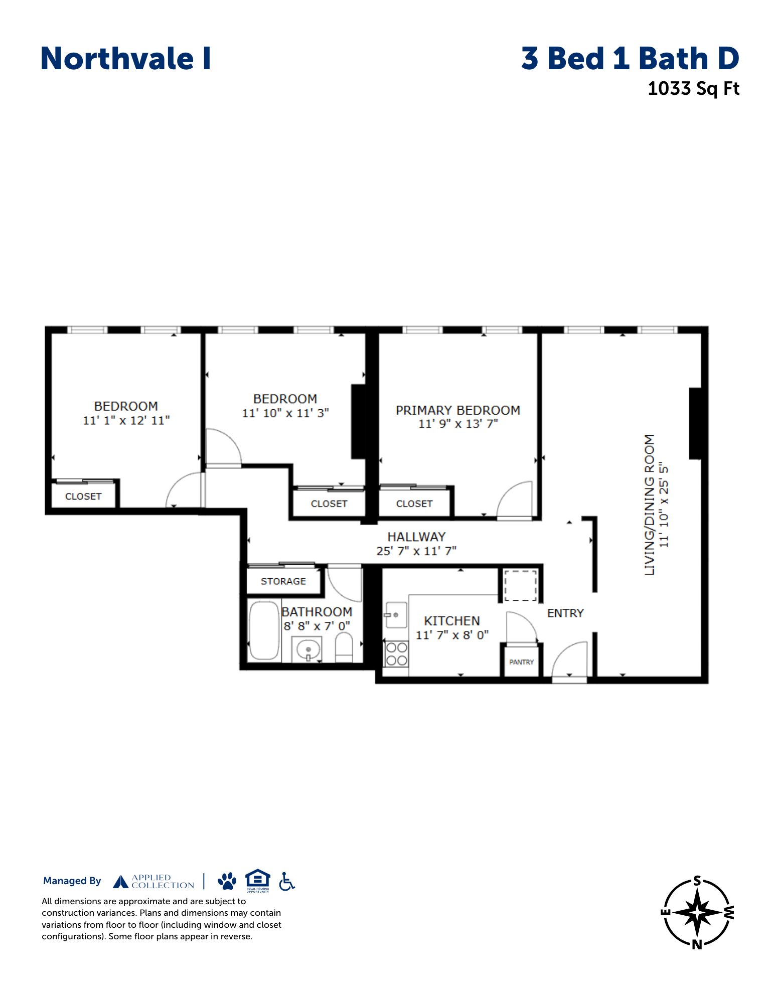 3 Bed 1 Bath D