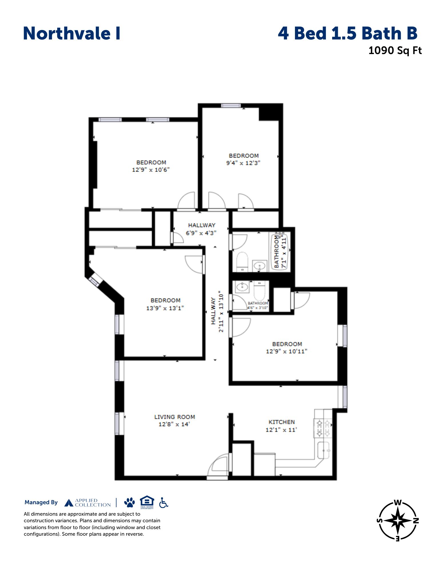 4 Bed 1.5 Bath B