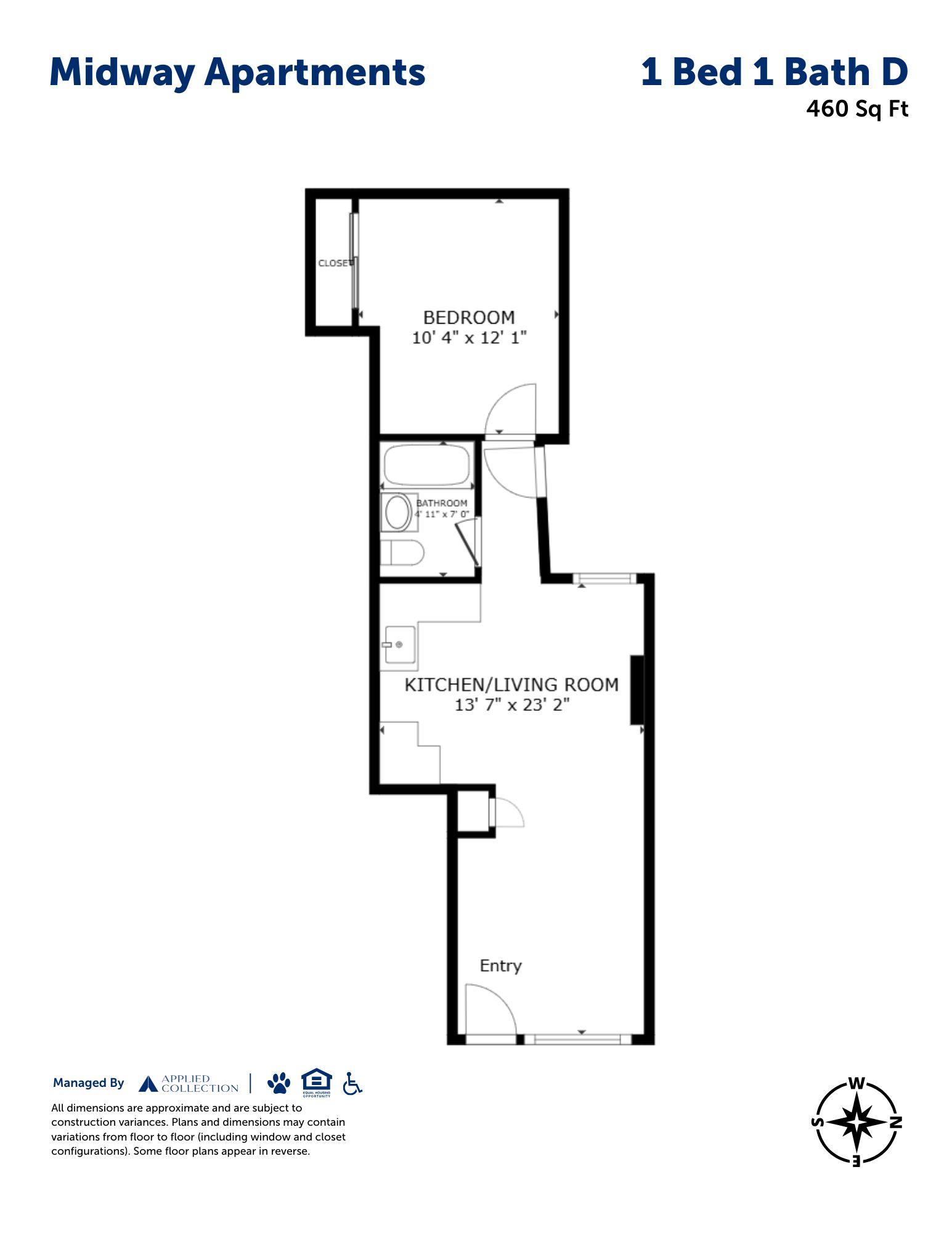 1 Bed 1 Bath D