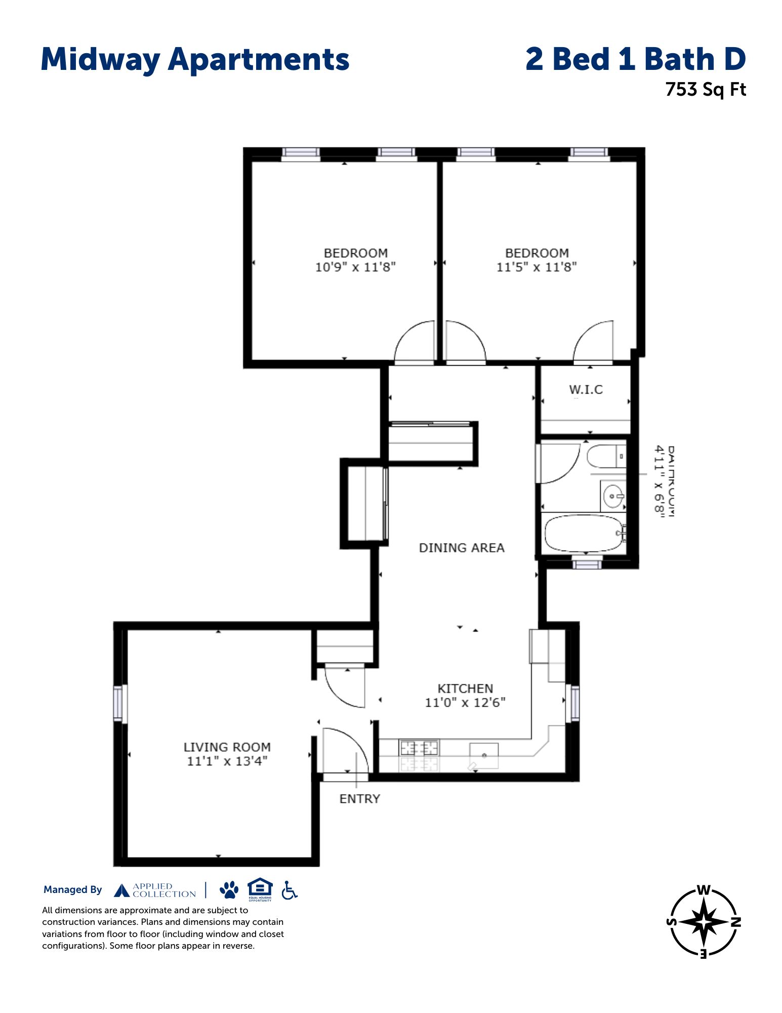 2 Bed 1 Bath D