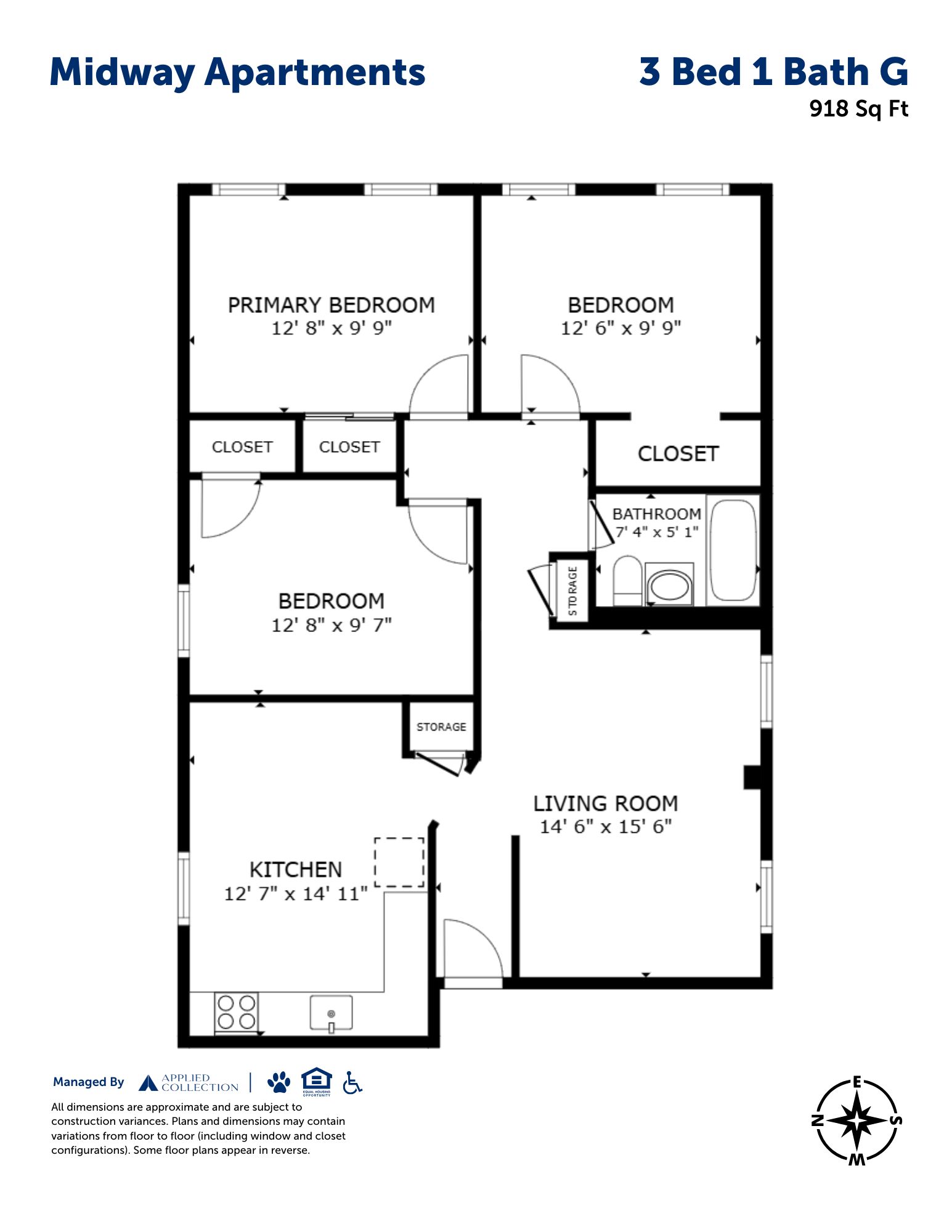 3 Bed 1 Bath G