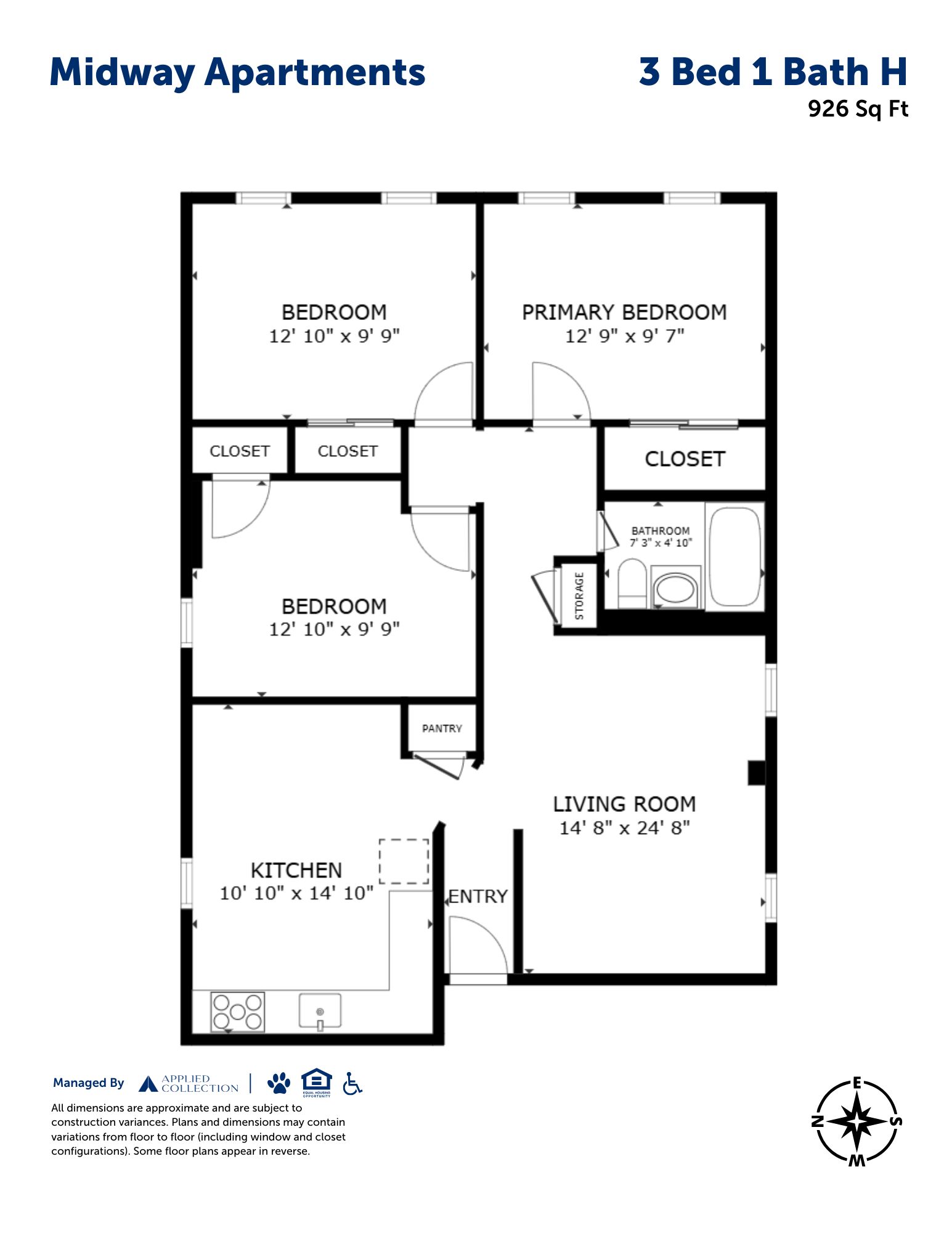 3 Bed 1 Bath H