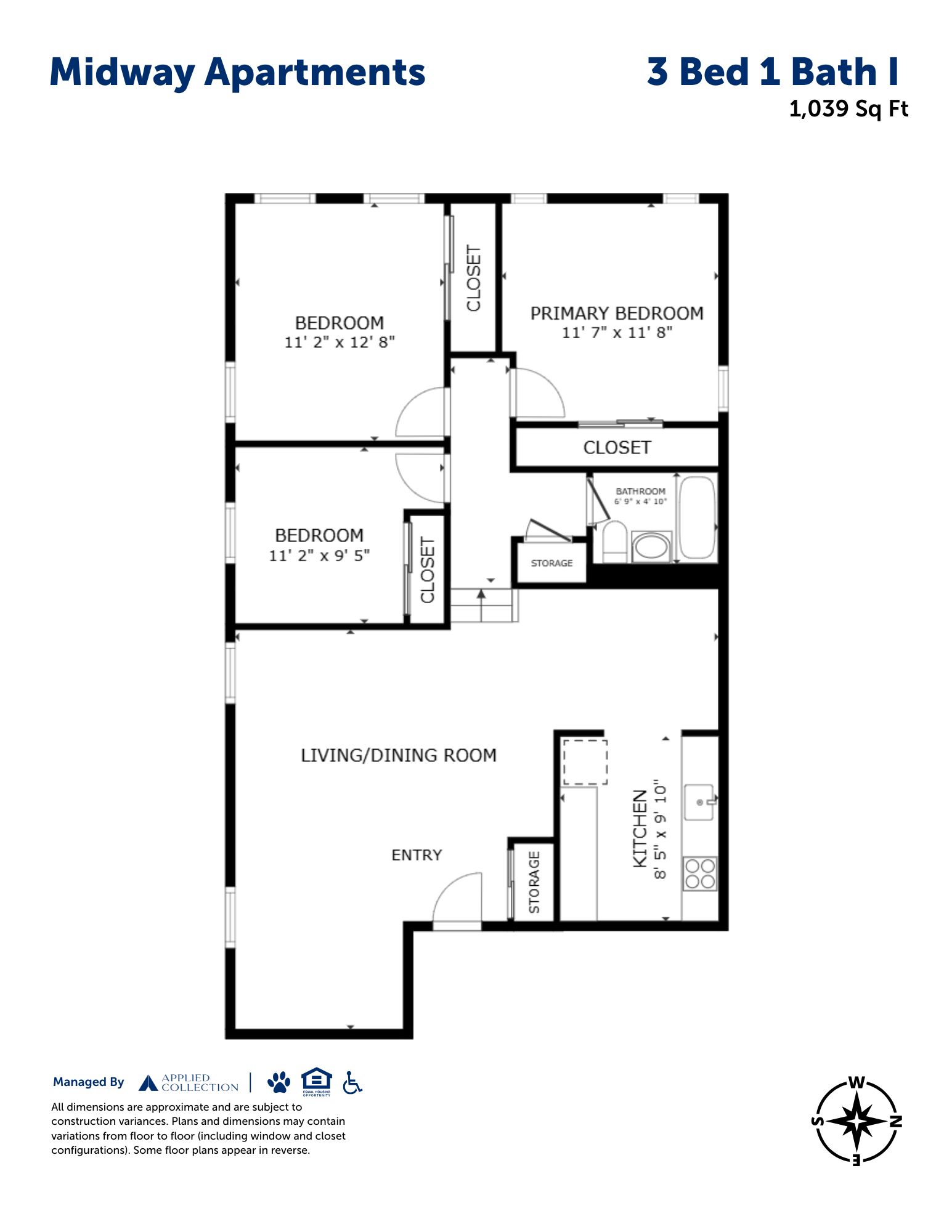 3 Bed 1 Bath I