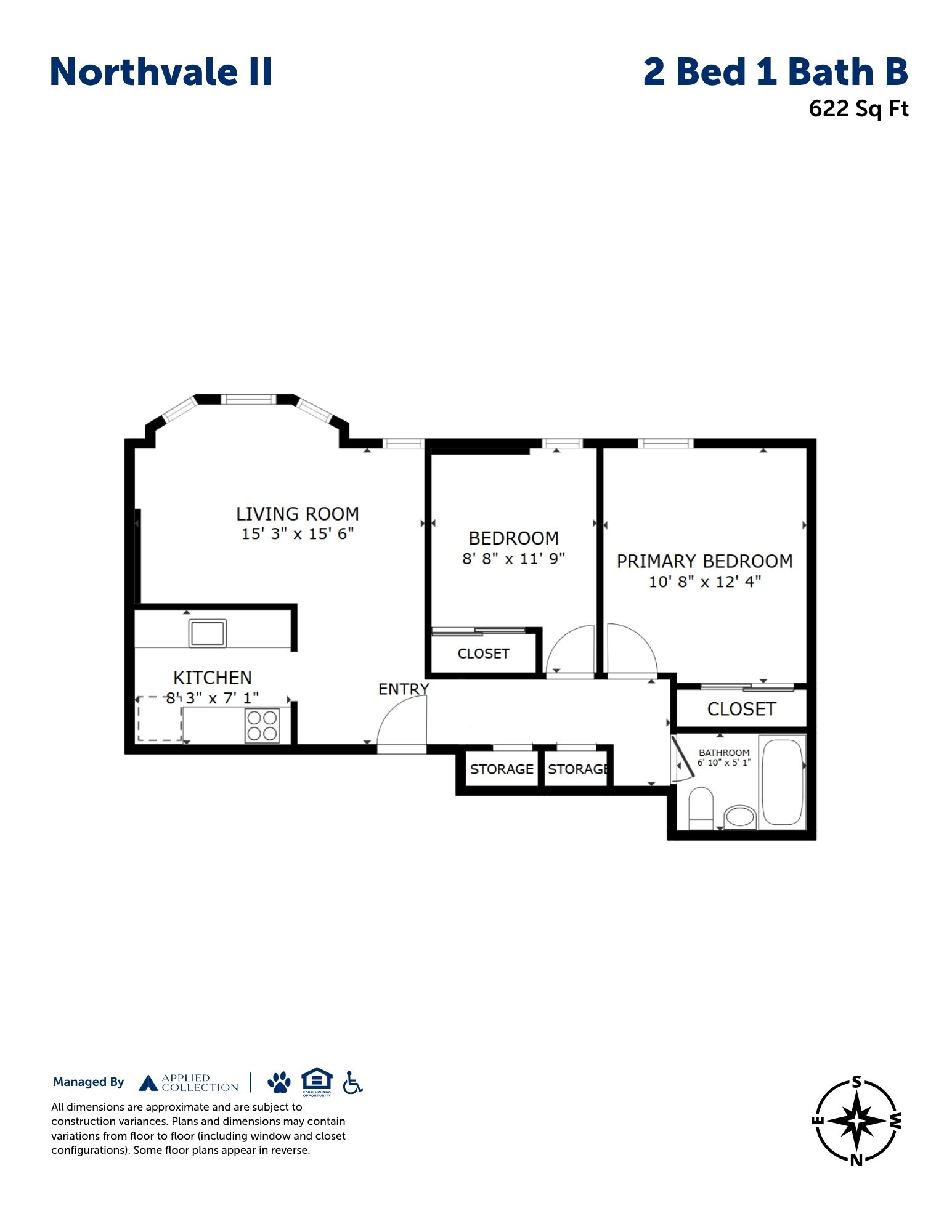 2 Bed 1 Bath B
