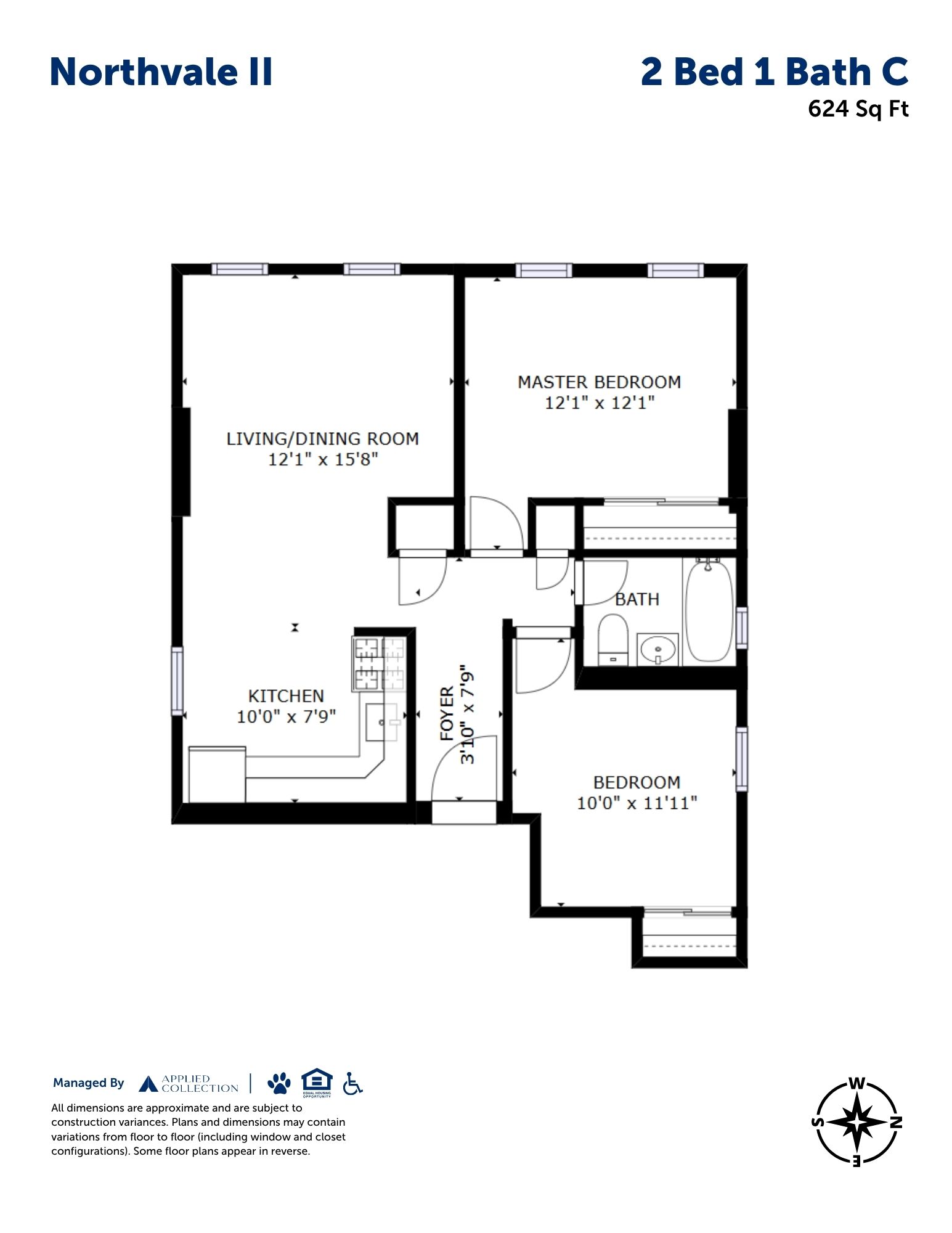 2 Bed 1 Bath C