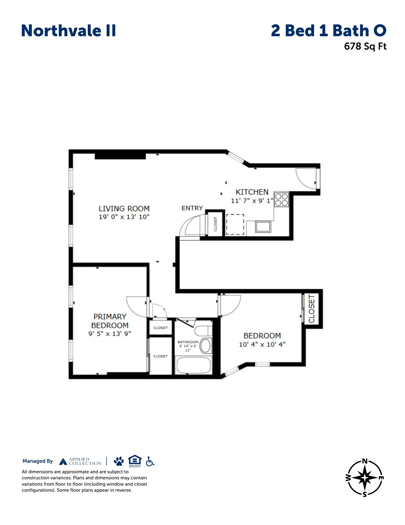 2 Bed 1 Bath O