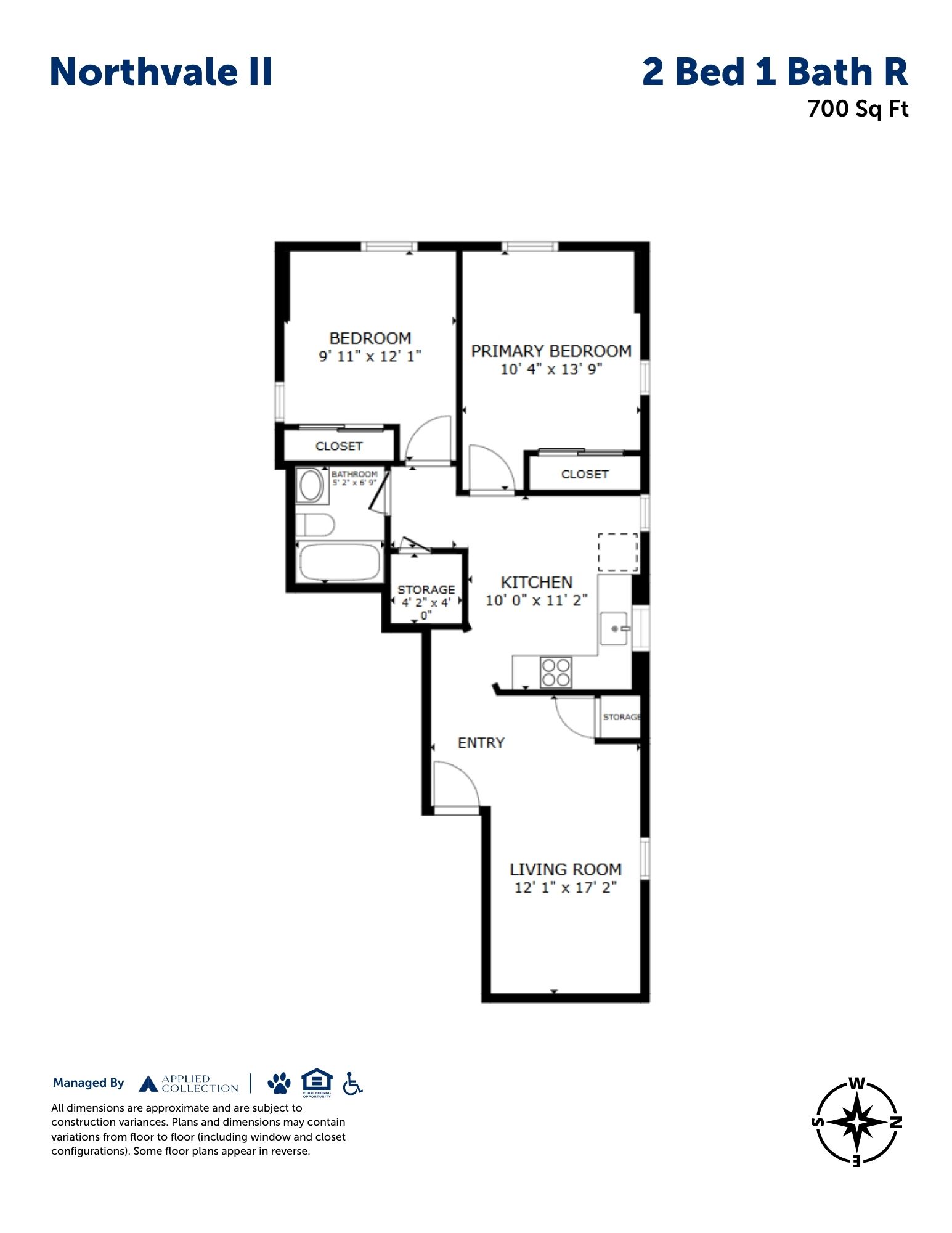 2 Bed 1 Bath R