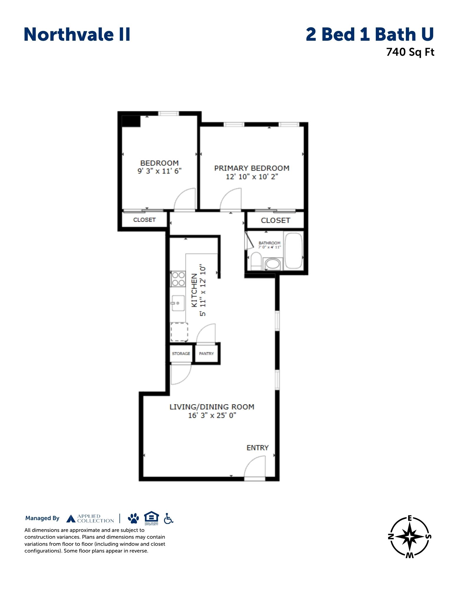 2 Bed 1 Bath U