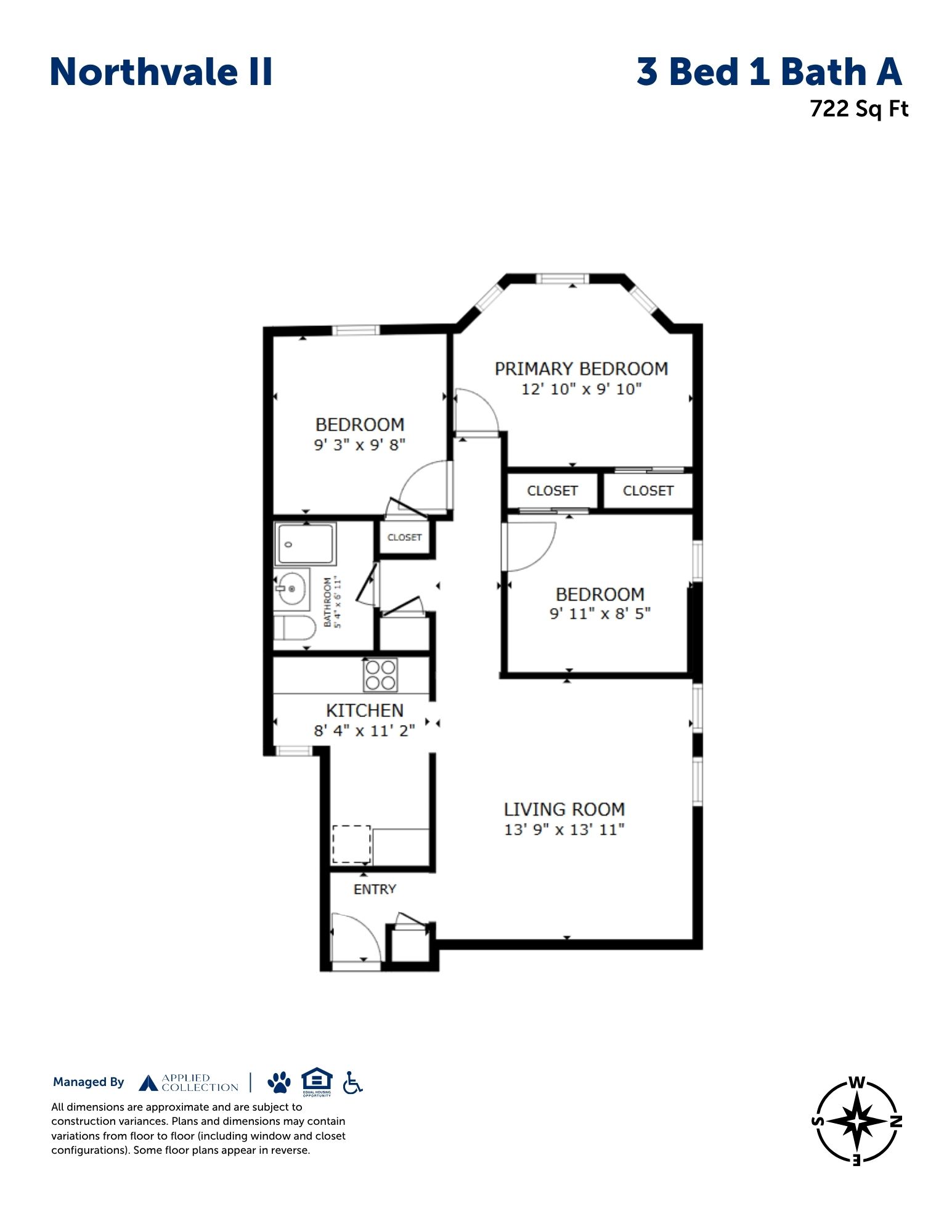 3 Bed 1 Bath A
