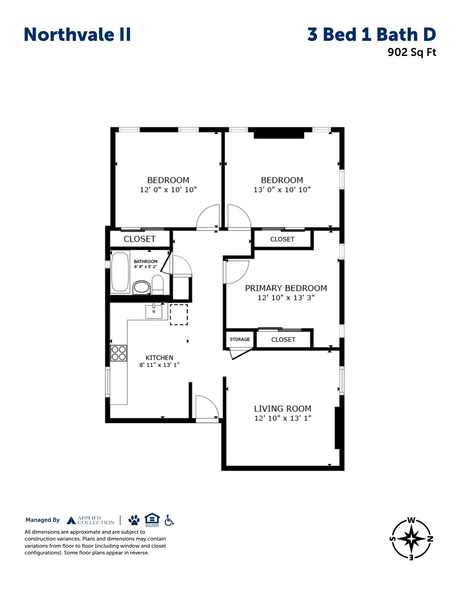 3 Bed 1 Bath D