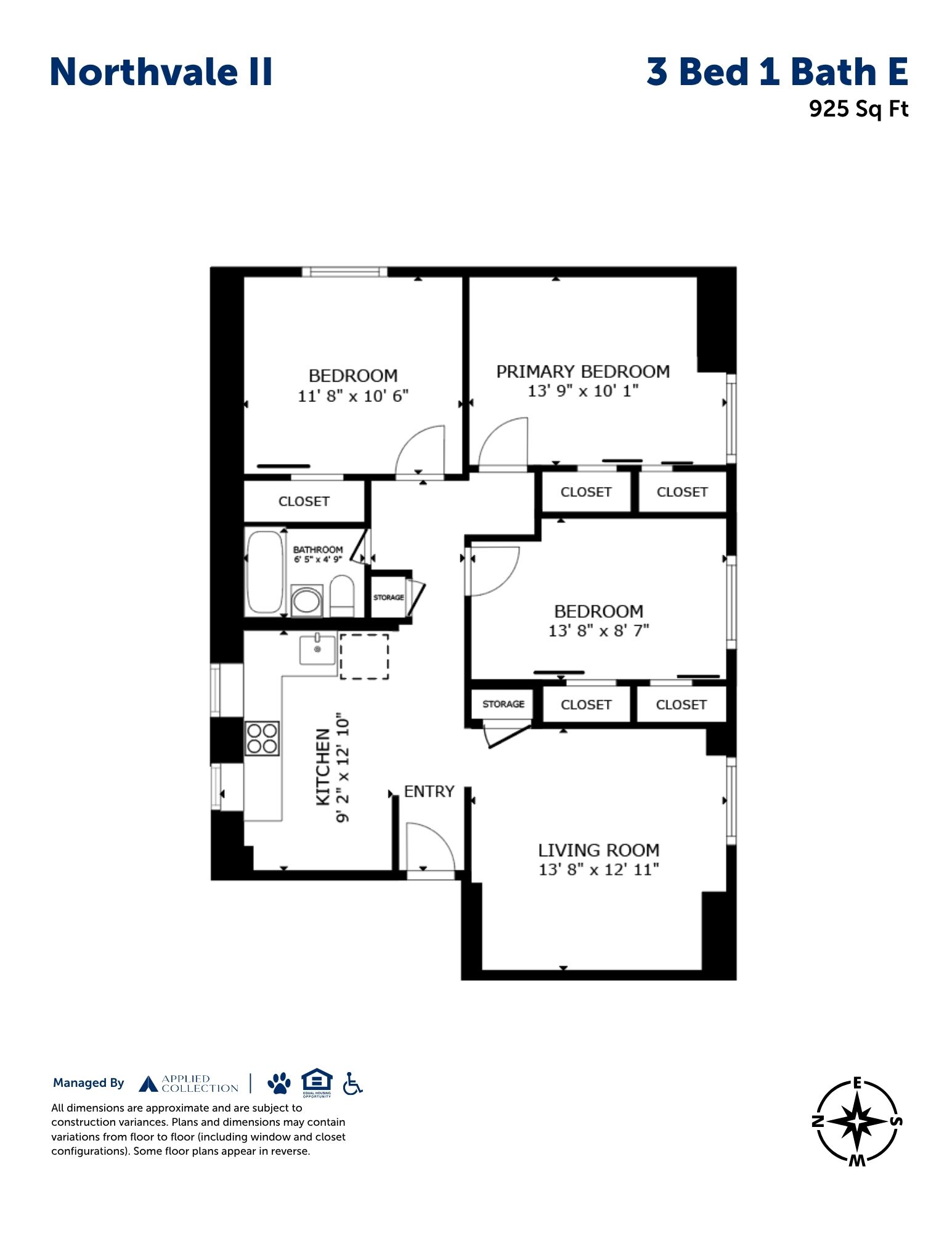 3 Bed 1 Bath E