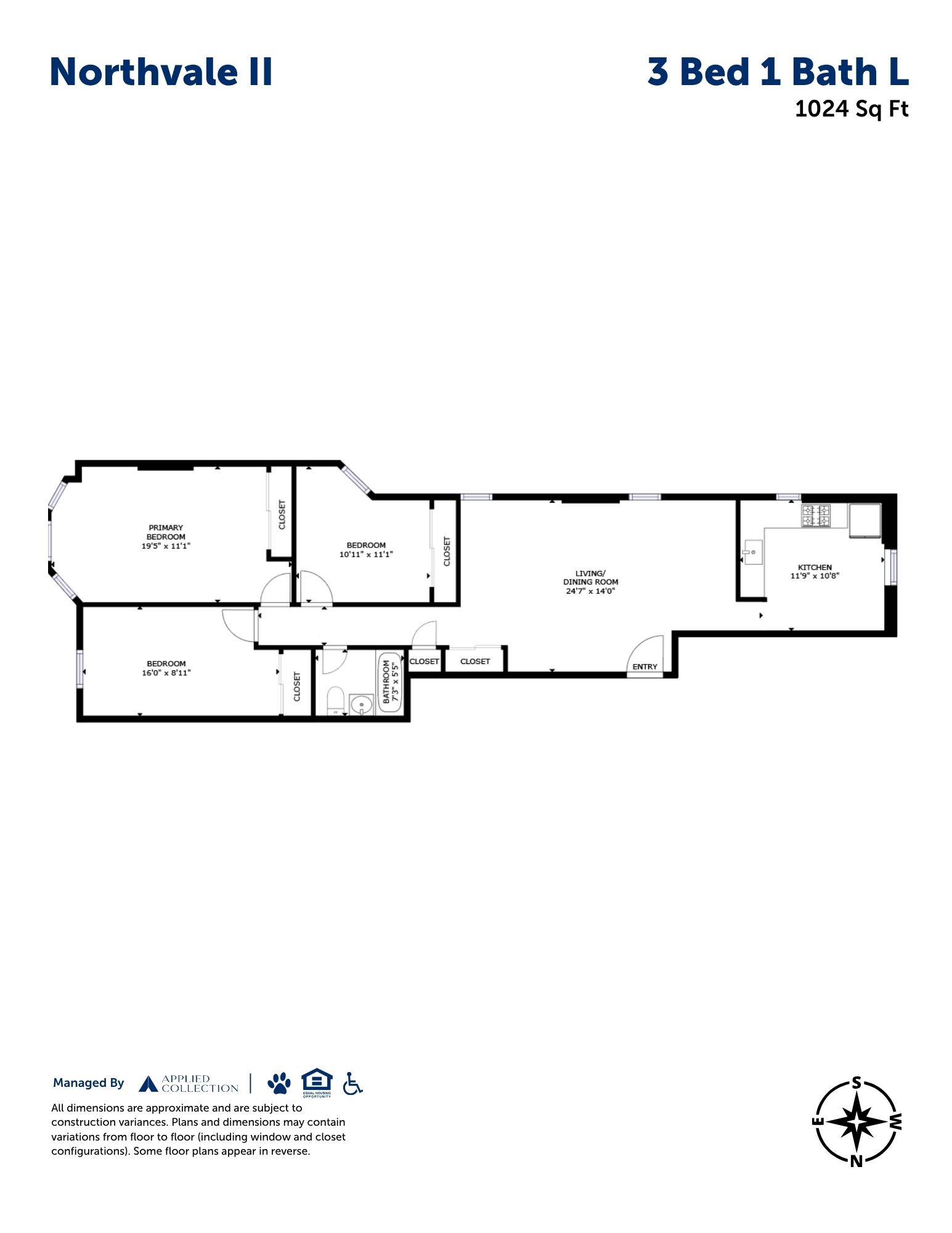 3 Bed 1 Bath L