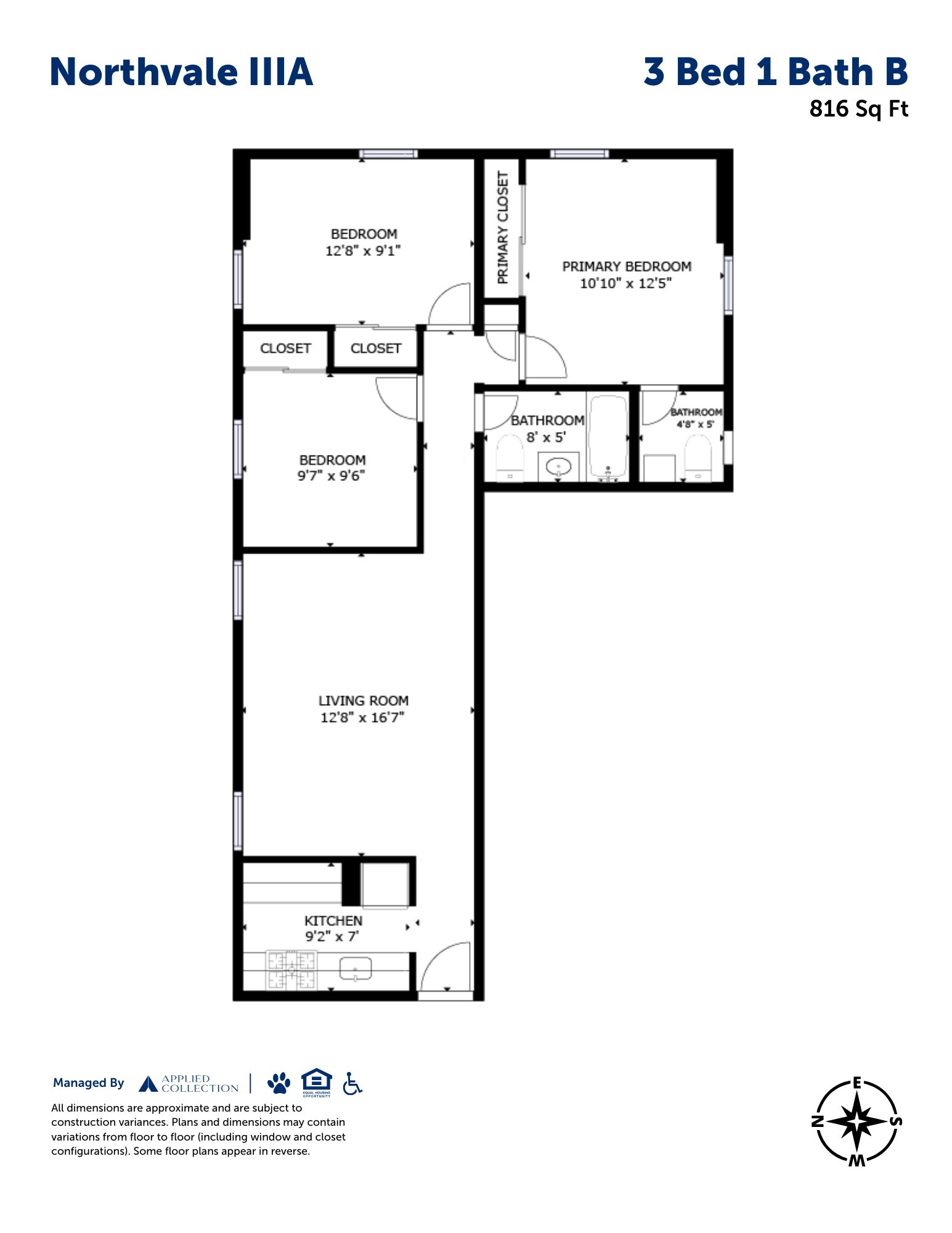3 Bed 1.5 Bath B