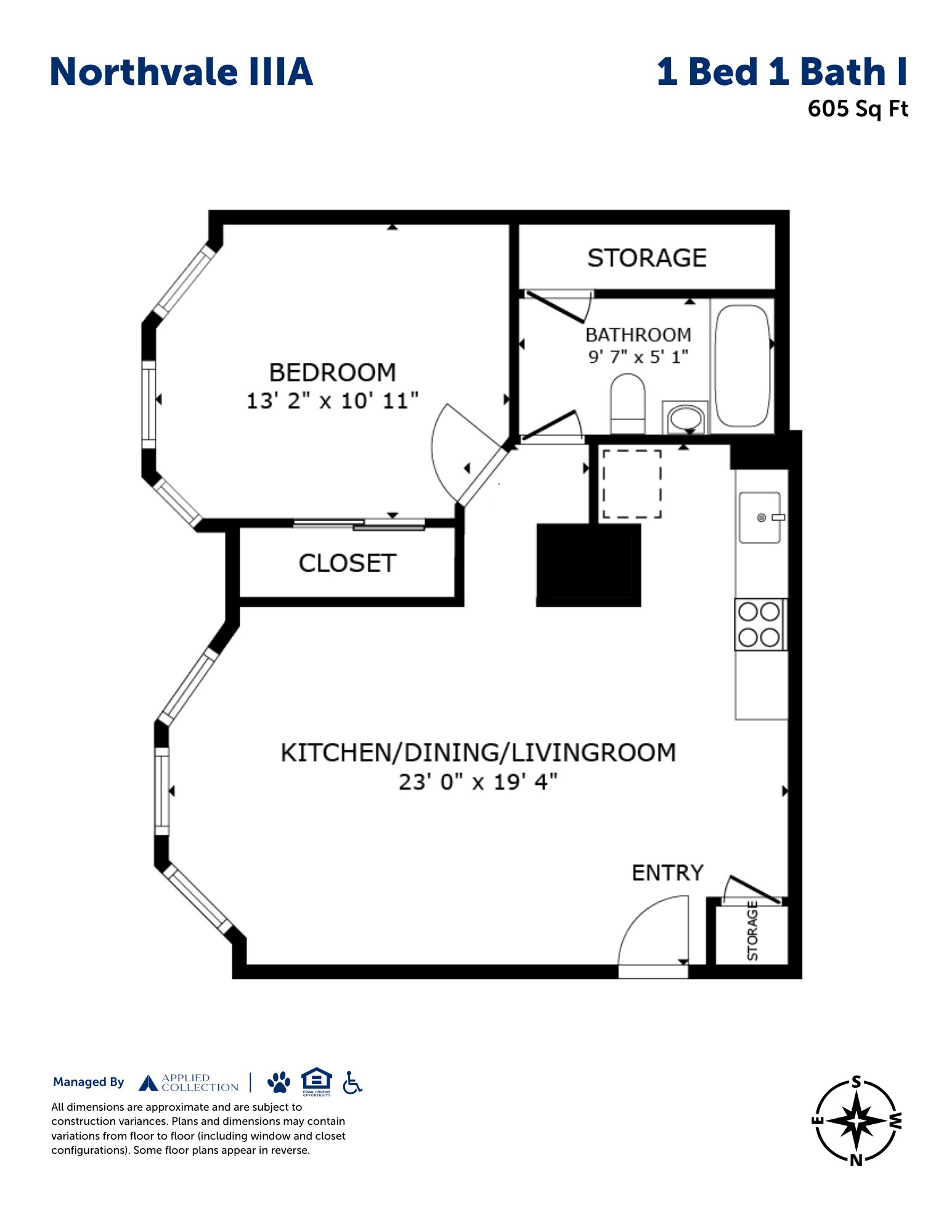 1 Bed 1 Bath I