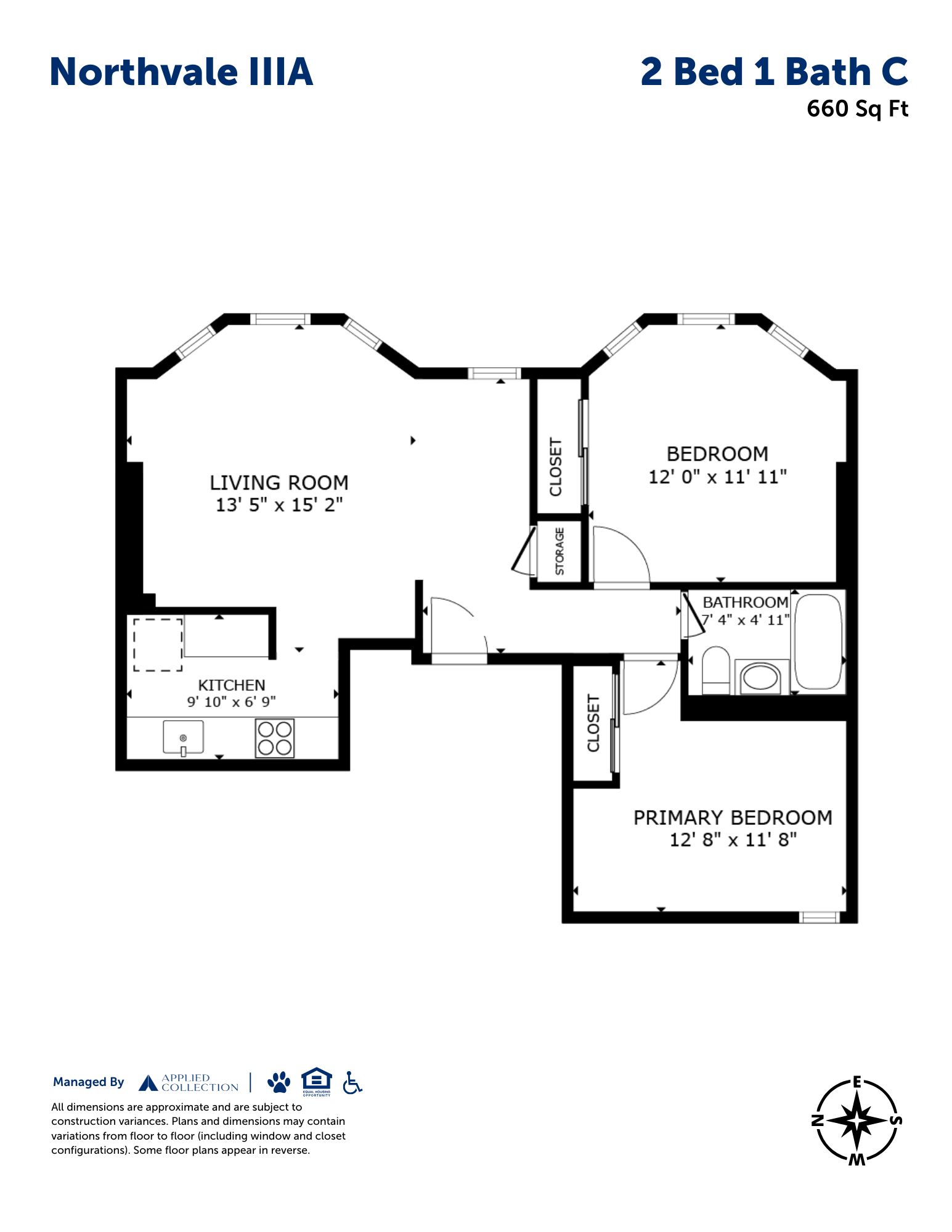2 Bed 1 Bath C