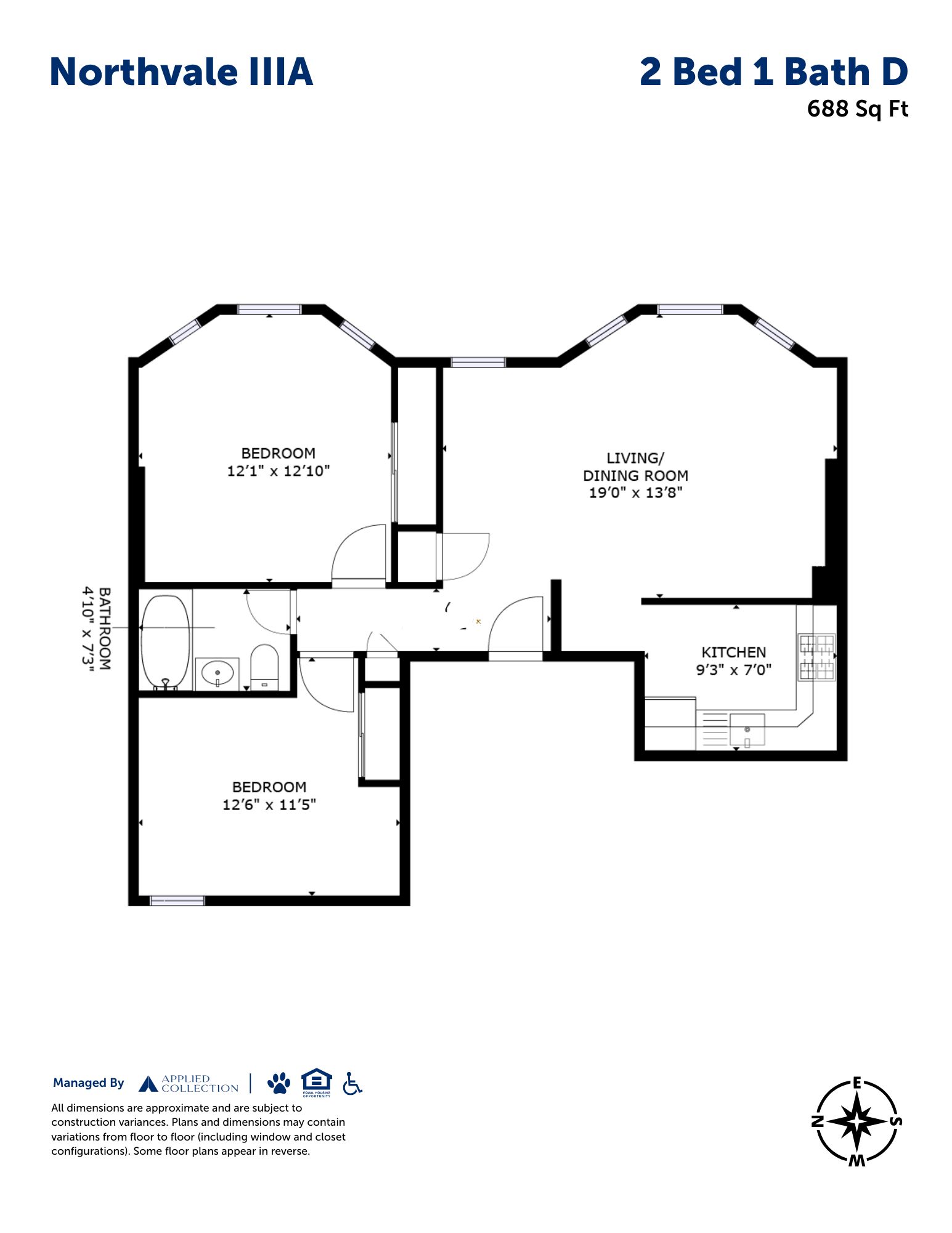 2 Bed 1 Bath D