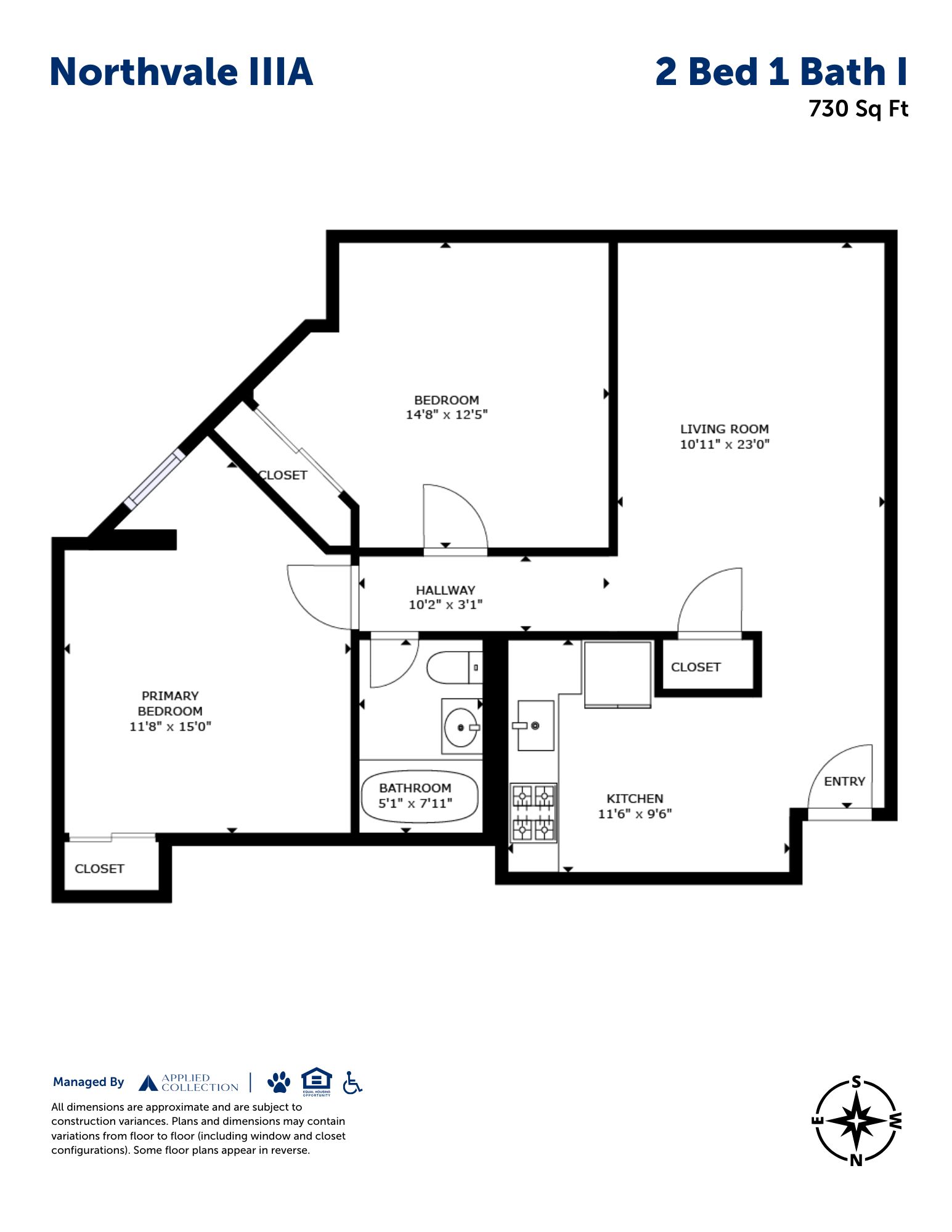 2 Bed 1 Bath I