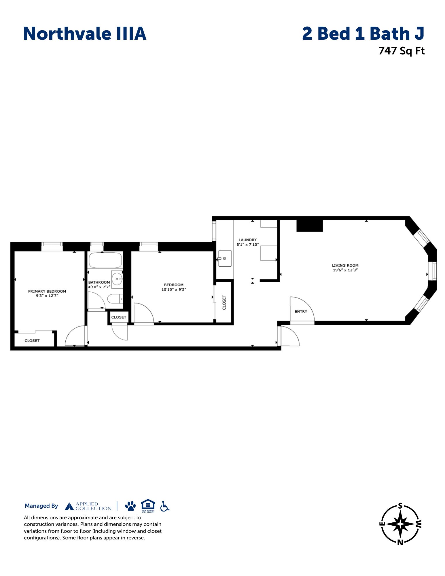 2 Bed 1 Bath J