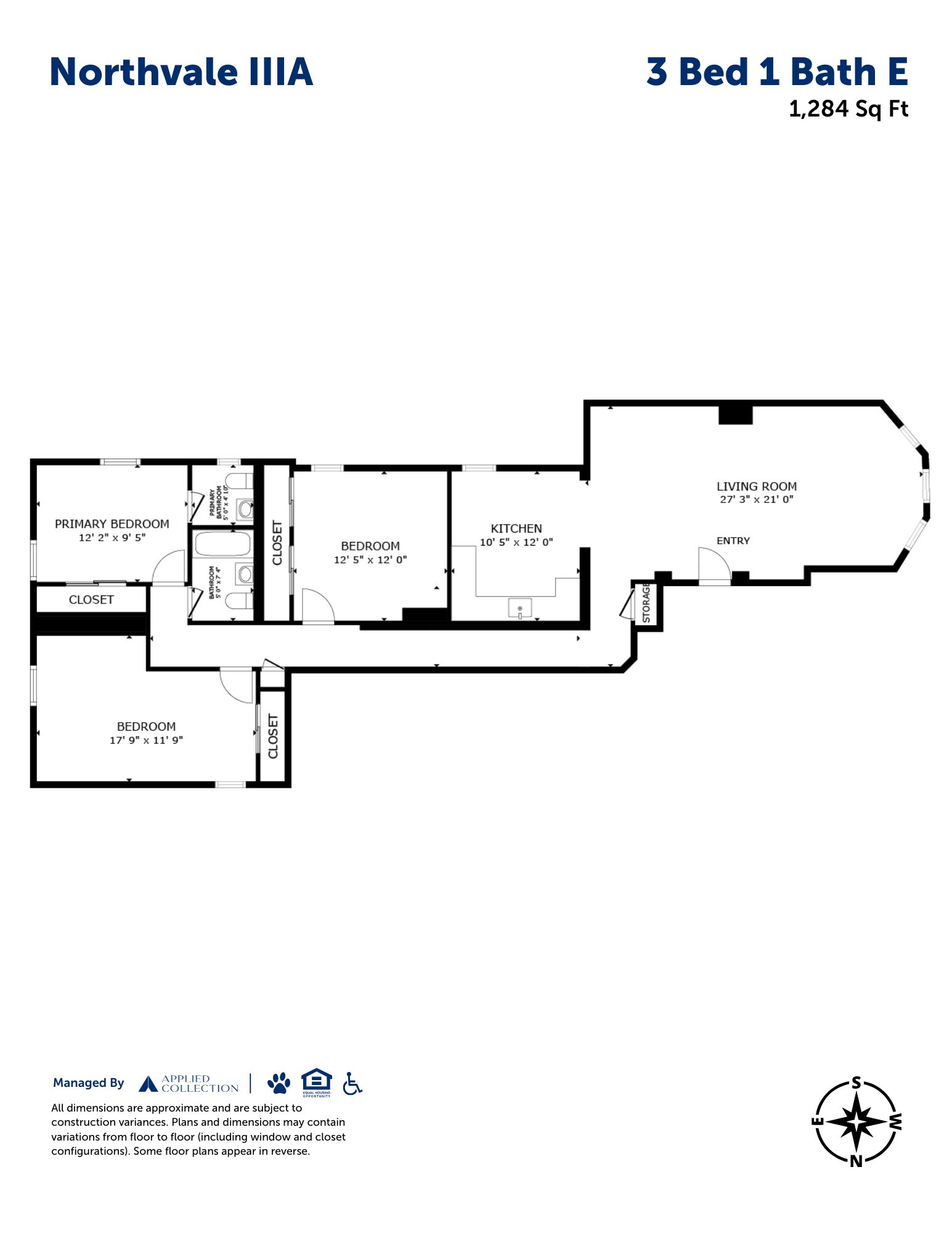 3 Bed 1.5 Bath E
