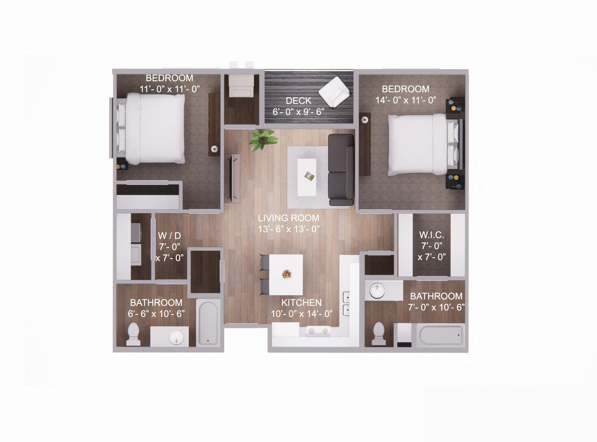 2 Bedroom 2 Bath