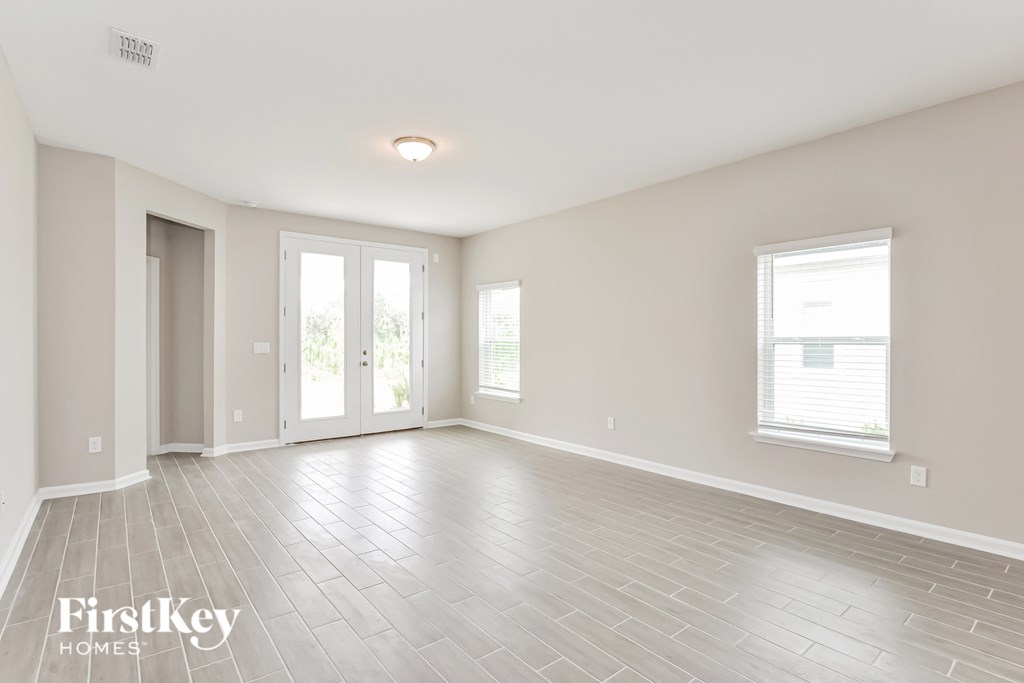 the living room is clean and ready for guests to use