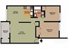Style A - 2 Bedroom 1 Bath