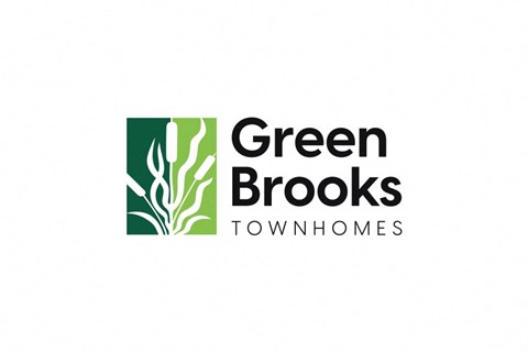 an image of green brooks townhomes logo