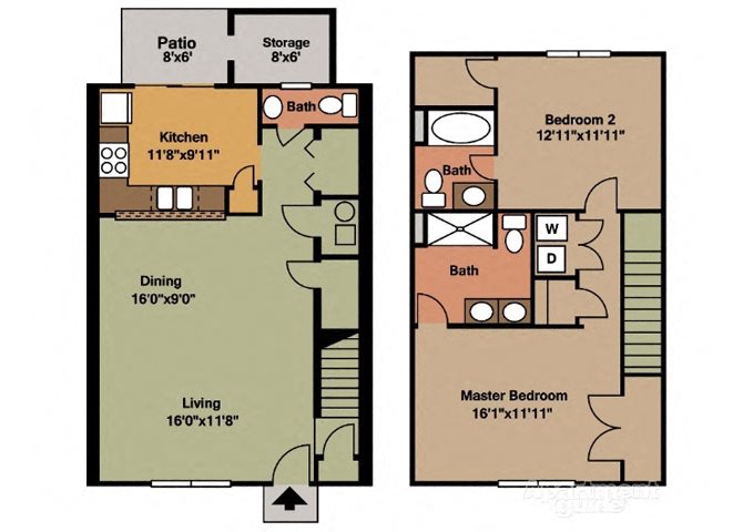 Deluxe Buttercup Floor Plan 1