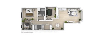 3 Bedrooms, 2 Bathrooms