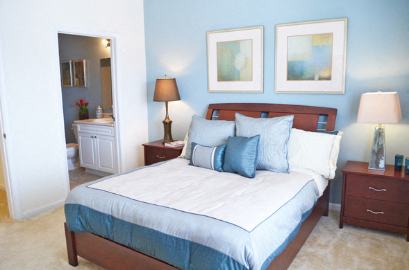 Bedroom with in-room bathroom