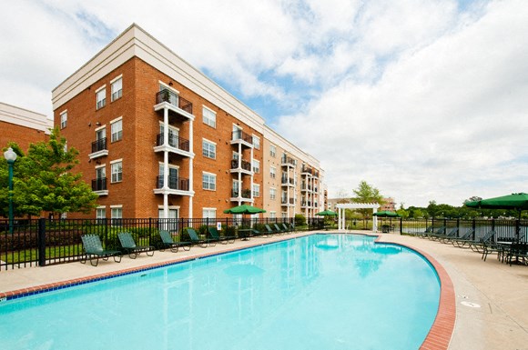 Pool with patio chairs