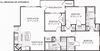 3 bedroom apartments in Durham, NC C1 floor plan