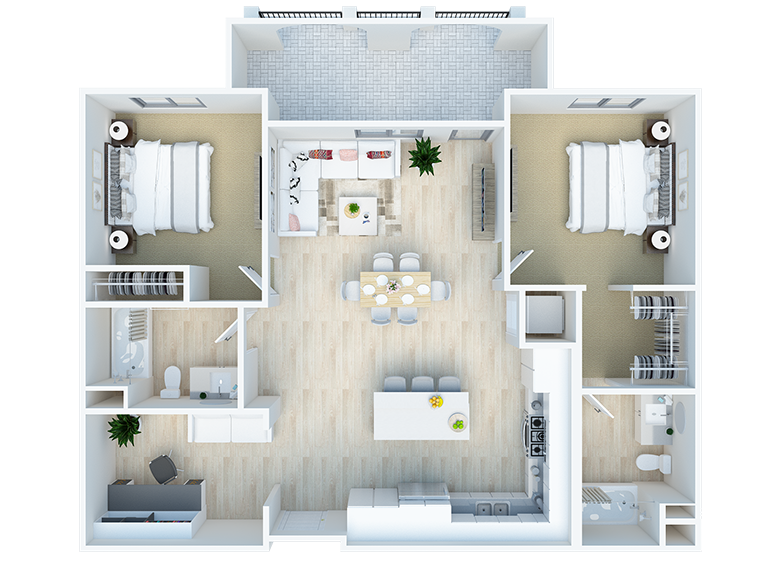 Navel floor plan at The Venue at Orange, California, 92373