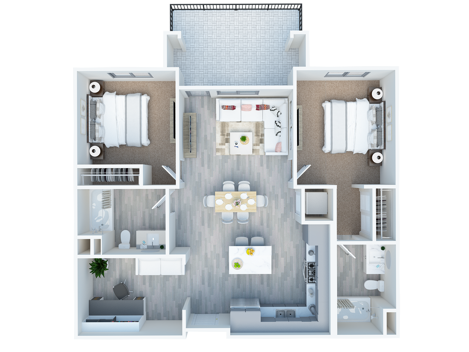 Valencia with Den floor plan at The Venue at Orange, California, 92373