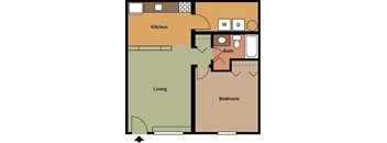 1 Bedroom 1 Bathroom with screen porch