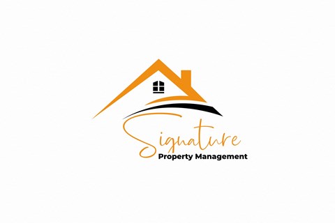 a house with a roof logo template
