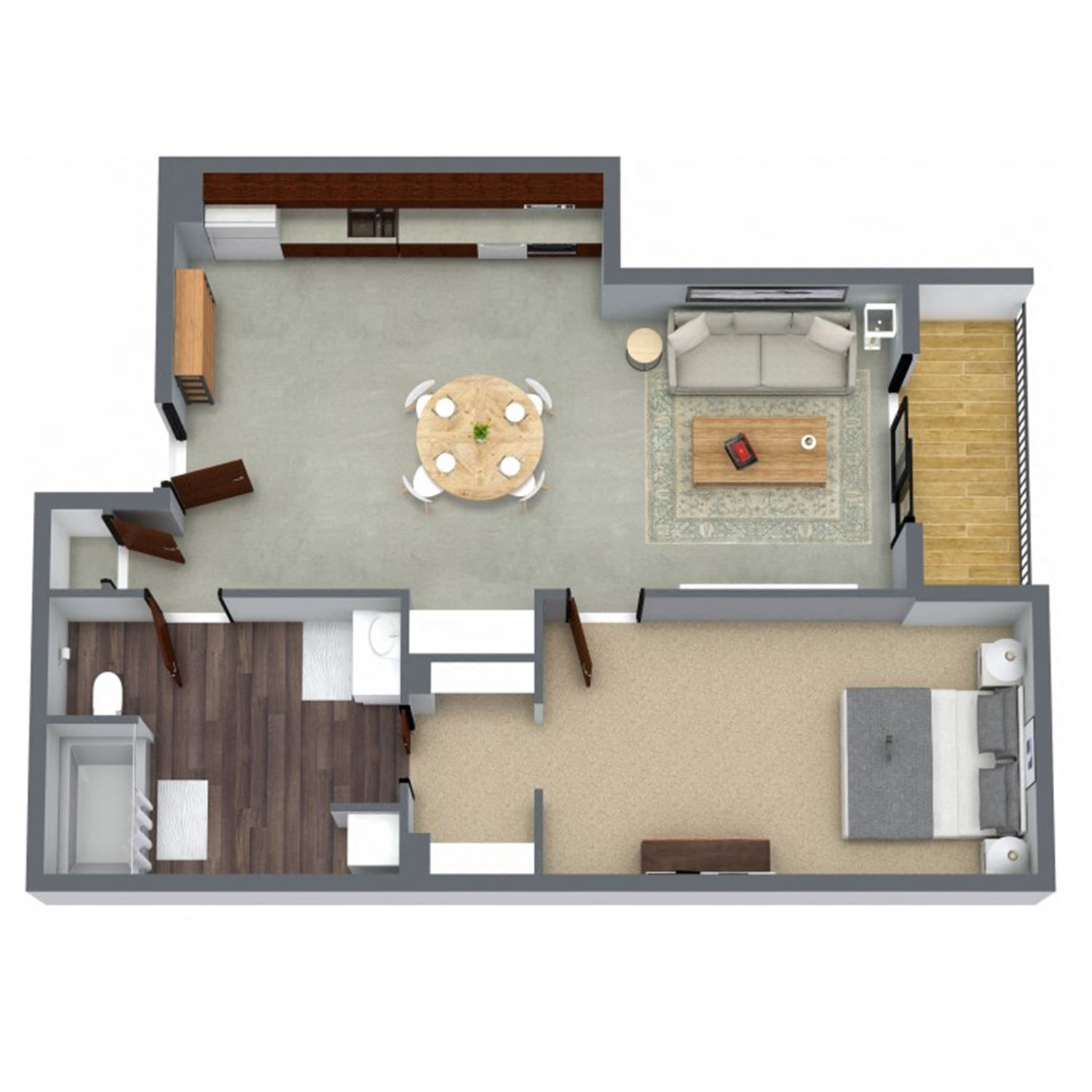 The Artist Floor Plan at 1501 Jackson in Omaha, NE