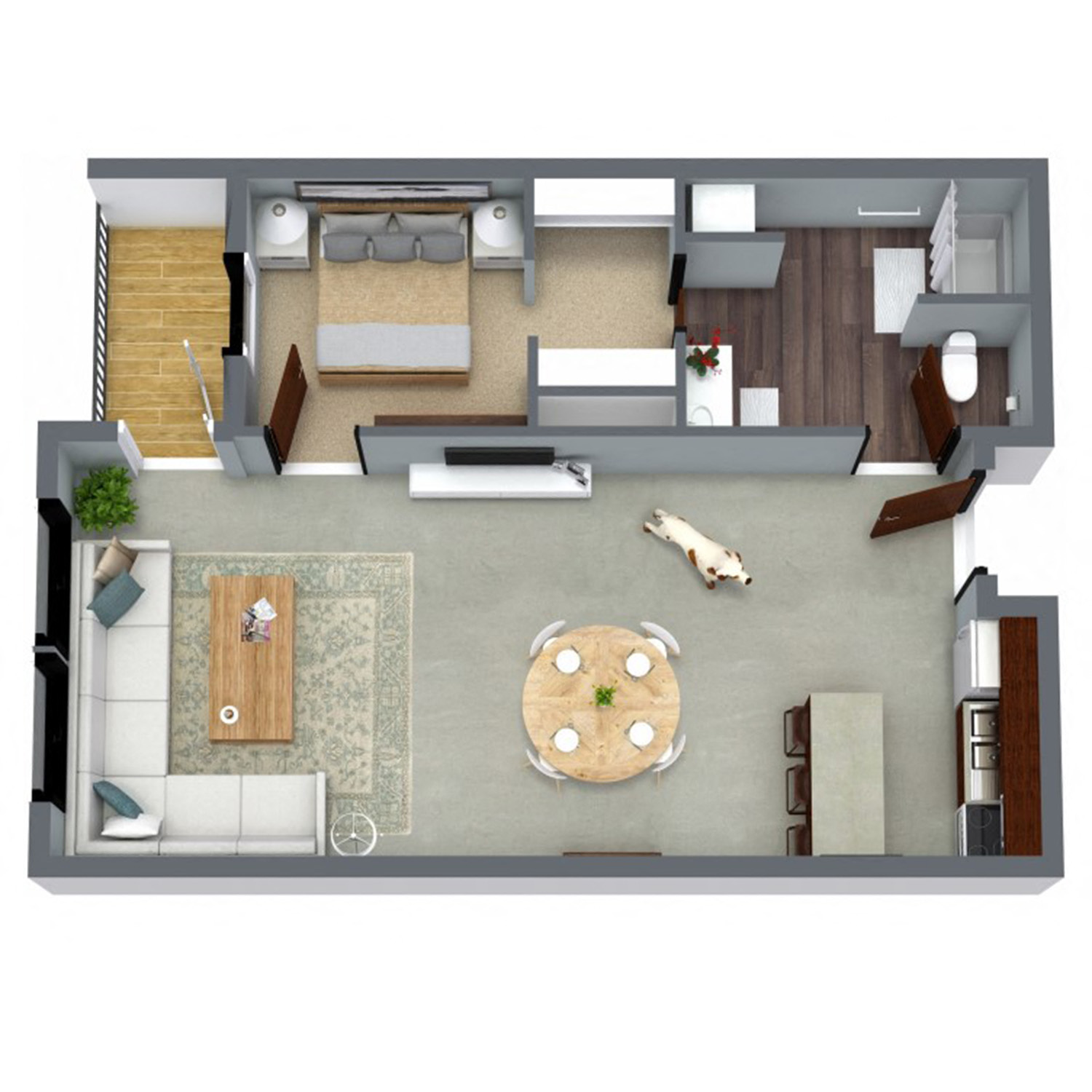 Passageway Floor Plan at 1501 Jackson in Omaha, NE