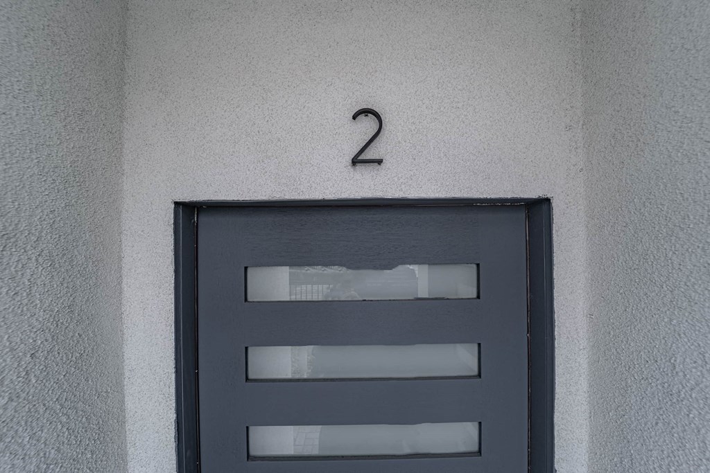 a door with a number on it
