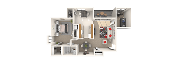 1 Bedroom, 1 Bath with Den 2