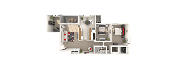 2 Bedroom, 1 Bath with Den