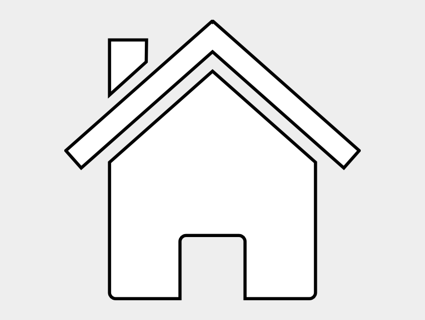 A simple black and white drawing of a house.