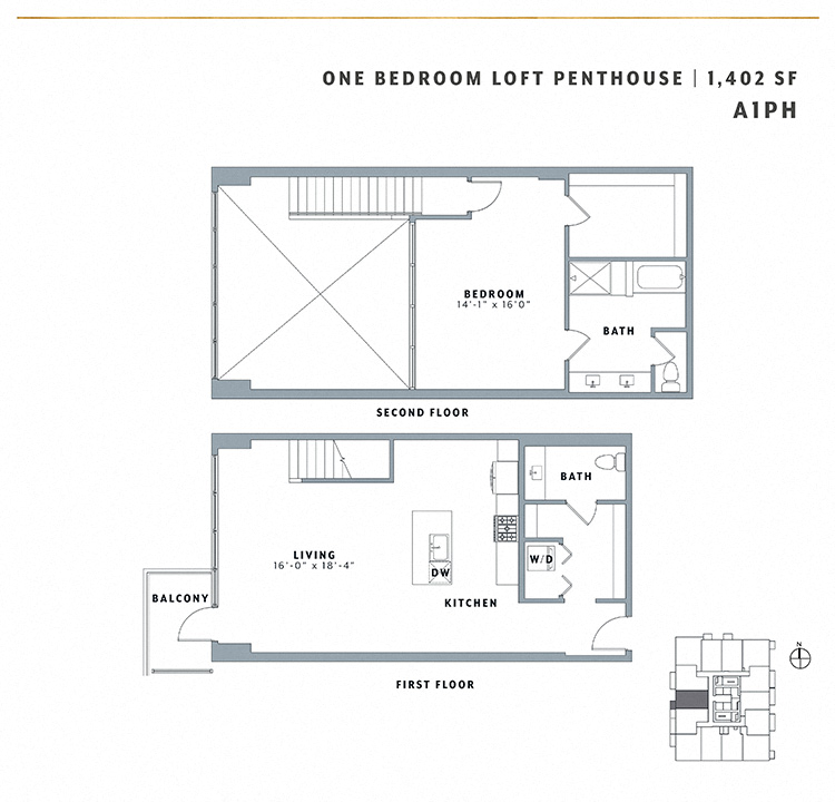 One Bedroom Loft Penthouse A1PH Hallasan