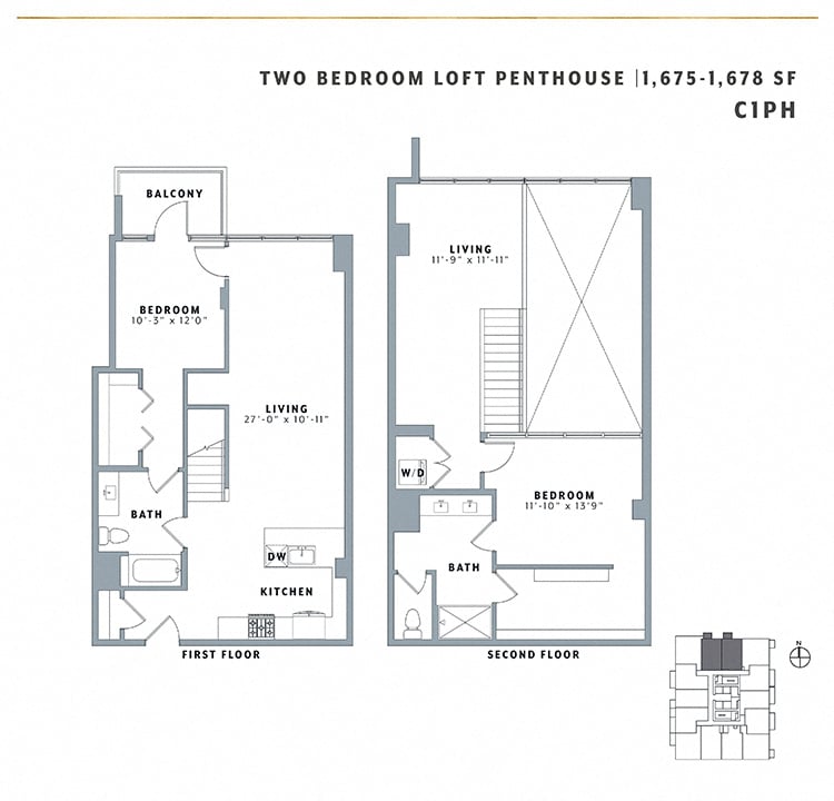 Two Bedroom Loft Penthouse C1PH Hallasan