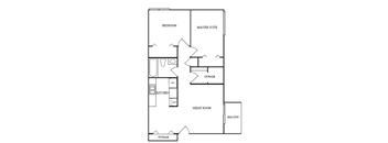 2 Bedrooms, 1 Bathroom