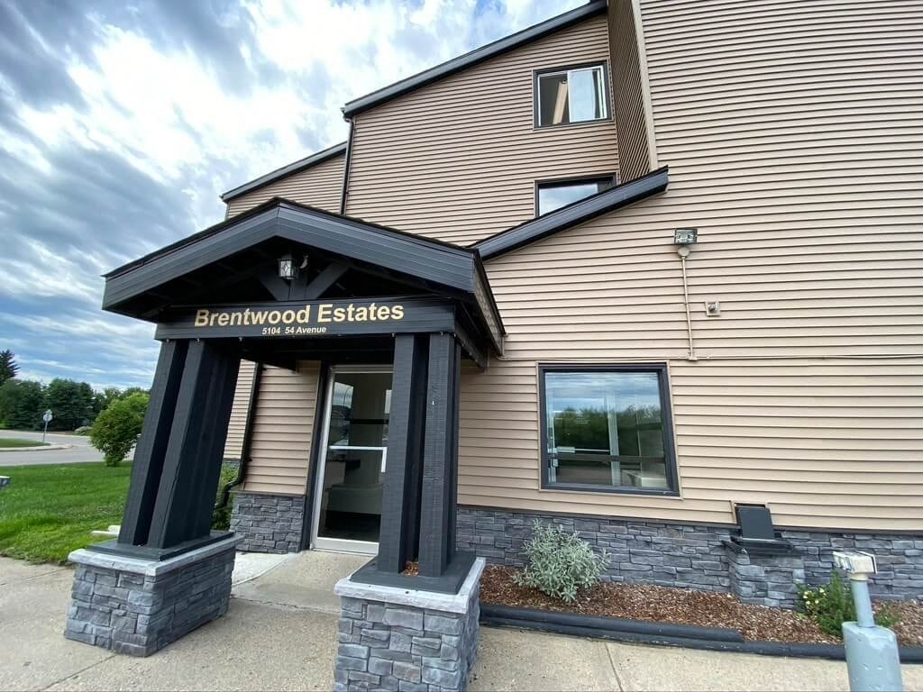 the front of the estates building