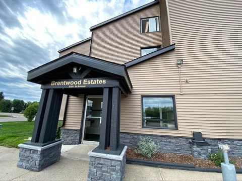 the front of the estates building