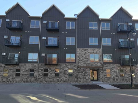 the building where the apartment is located