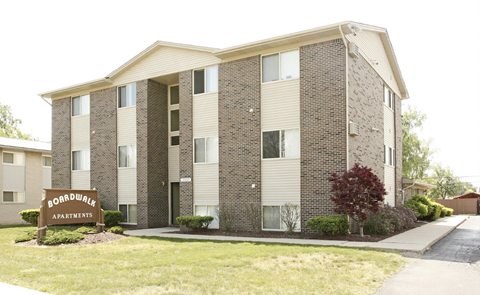 the building where the apartments are located